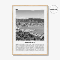 Wellington Print Black and White No 1, Wellington Wall Art, Wellington Poster, Wellington Photo, Wellington Wall Decor, New Zealand, Oceania