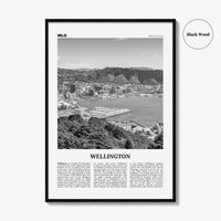 Wellington Print Black and White No 1, Wellington Wall Art, Wellington Poster, Wellington Photo, Wellington Wall Decor, New Zealand, Oceania