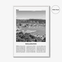 Wellington Print Black and White No 1, Wellington Wall Art, Wellington Poster, Wellington Photo, Wellington Wall Decor, New Zealand, Oceania