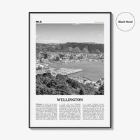 Wellington Print Black and White No 1, Wellington Wall Art, Wellington Poster, Wellington Photo, Wellington Wall Decor, New Zealand, Oceania