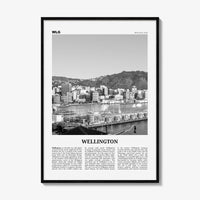 Wellington Print Black and White No 2, Wellington Wall Art, Wellington Poster, Wellington Photo, Wellington Wall Decor, New Zealand, Oceania