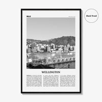 Wellington Print Black and White No 2, Wellington Wall Art, Wellington Poster, Wellington Photo, Wellington Wall Decor, New Zealand, Oceania