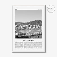 Wellington Print Black and White No 2, Wellington Wall Art, Wellington Poster, Wellington Photo, Wellington Wall Decor, New Zealand, Oceania