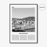 Wellington Print Black and White No 2, Wellington Wall Art, Wellington Poster, Wellington Photo, Wellington Wall Decor, New Zealand, Oceania