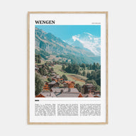 Wengen Travel Color Poster