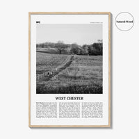 West Chester Print Black and White, West Chester Wall Art, West Chester Poster, West Chester Photo, West Chester Décor, Pennsylvania, USA