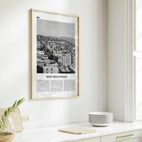 West Hollywood Print Black and White, West Hollywood Art, West Hollywood Poster, Los Angeles, California, USA, United States, North America