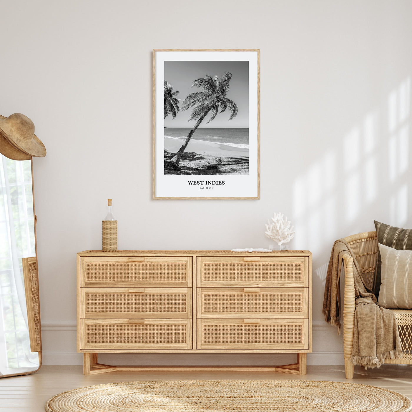 West Indies Portrait B&W Poster