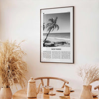 West Indies Print Black and White, West Indies Wall Art, West Indies Poster, West Indies Photo, West Indies Wall Décor, Caribbean