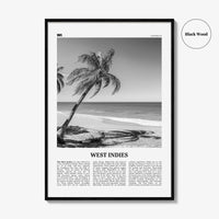 West Indies Print Black and White, West Indies Wall Art, West Indies Poster, West Indies Photo, West Indies Wall Décor, Caribbean