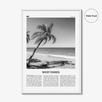 West Indies Print Black and White, West Indies Wall Art, West Indies Poster, West Indies Photo, West Indies Wall Décor, Caribbean