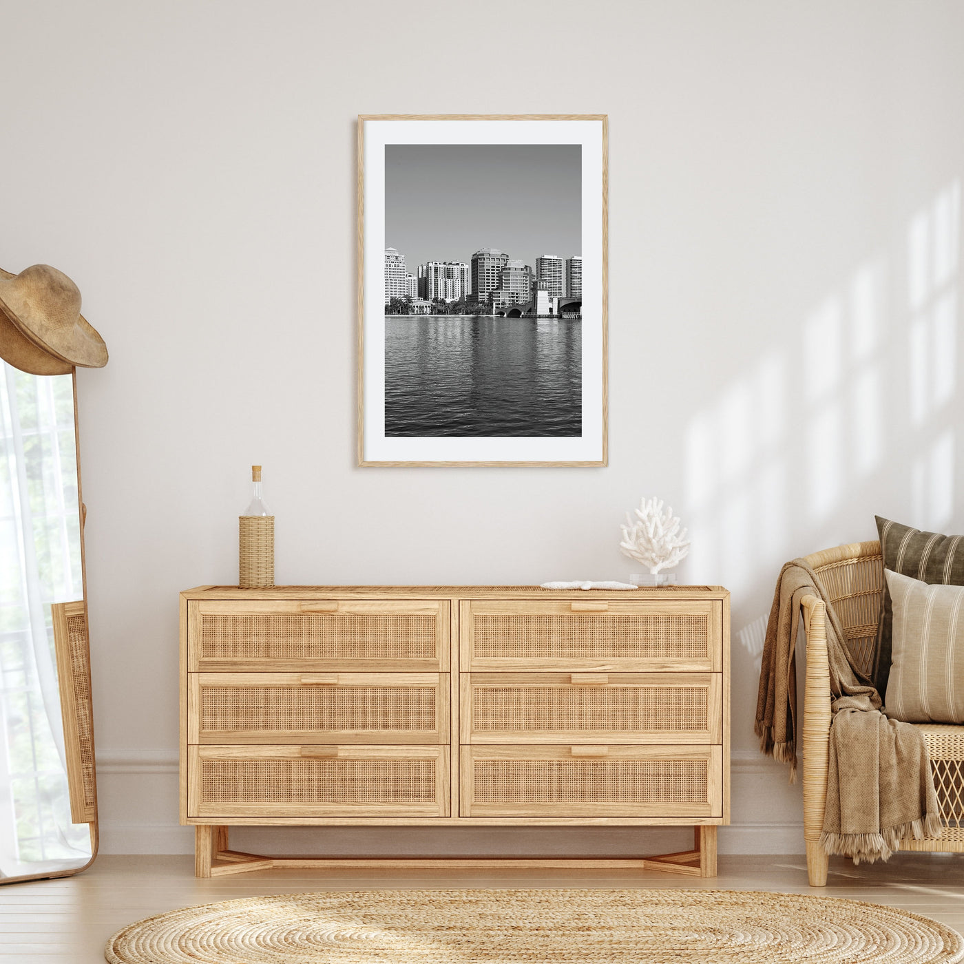 West Palm Beach Photo B&W Poster