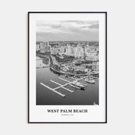 West Palm Beach Portrait B&W No 1 Poster