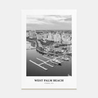 West Palm Beach Portrait B&W No 1 Poster