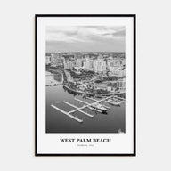 West Palm Beach Portrait B&W No 1 Poster