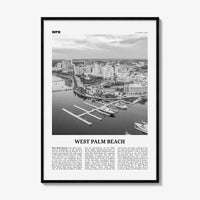 West Palm Beach Print Black and White No 1, West Palm Beach Wall Art, West Palm Beach Poster, West Palm Beach Photo, West Palm, Florida