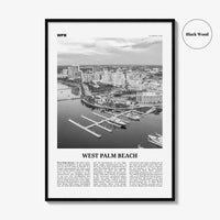 West Palm Beach Print Black and White No 1, West Palm Beach Wall Art, West Palm Beach Poster, West Palm Beach Photo, West Palm, Florida
