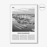 West Palm Beach Print Black and White No 1, West Palm Beach Wall Art, West Palm Beach Poster, West Palm Beach Photo, West Palm, Florida