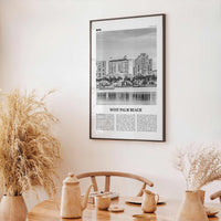 West Palm Beach Print Black and White No 2, West Palm Beach Wall Art, West Palm Beach Poster, West Palm Beach Photo, Florida, USA
