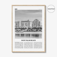 West Palm Beach Print Black and White No 2, West Palm Beach Wall Art, West Palm Beach Poster, West Palm Beach Photo, Florida, USA
