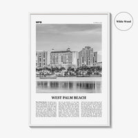 West Palm Beach Print Black and White No 2, West Palm Beach Wall Art, West Palm Beach Poster, West Palm Beach Photo, Florida, USA