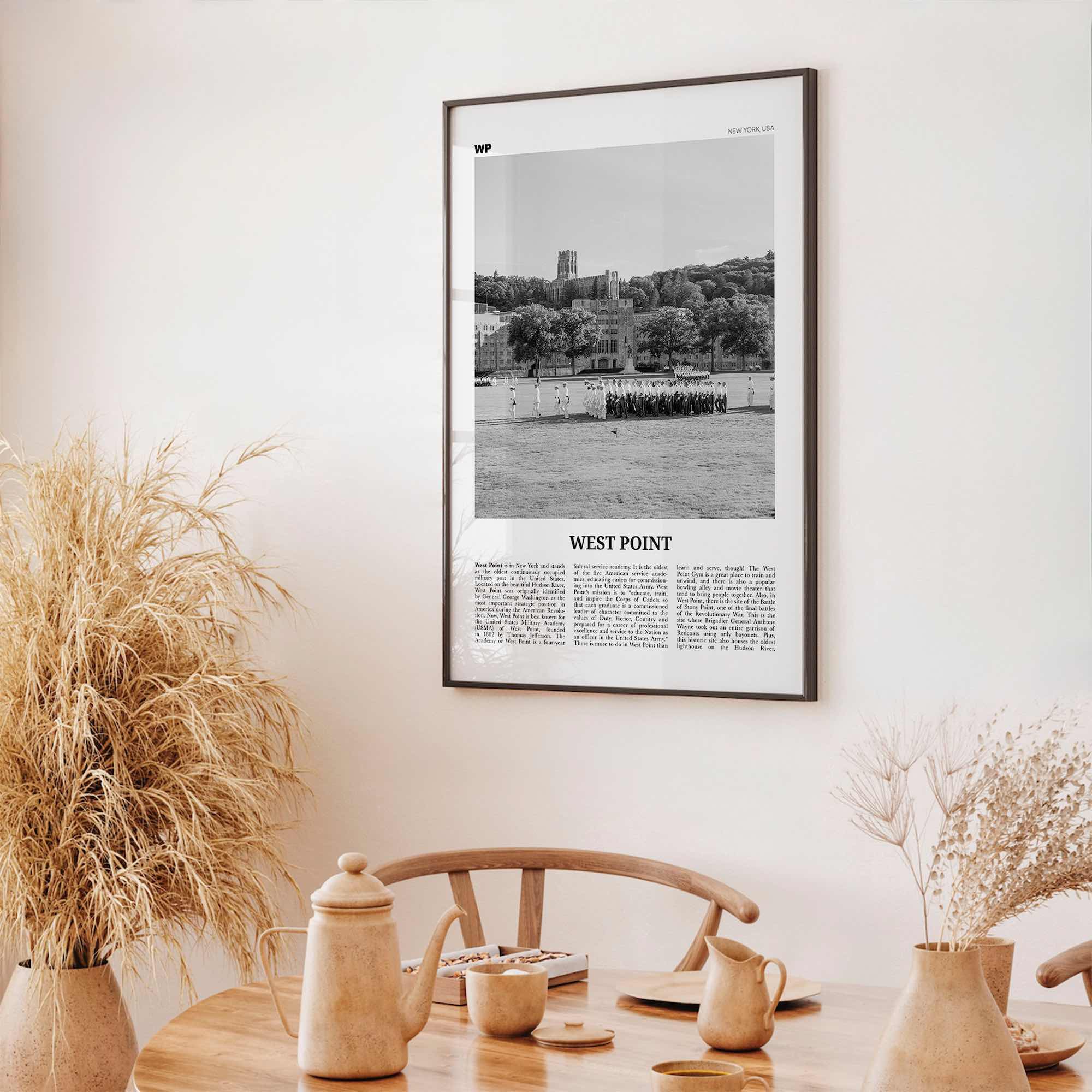 West Point Print Black and White, West Point Wall Art, West Point Poster, West Point Photo, West Point Map, West Point Wall Decor, New York