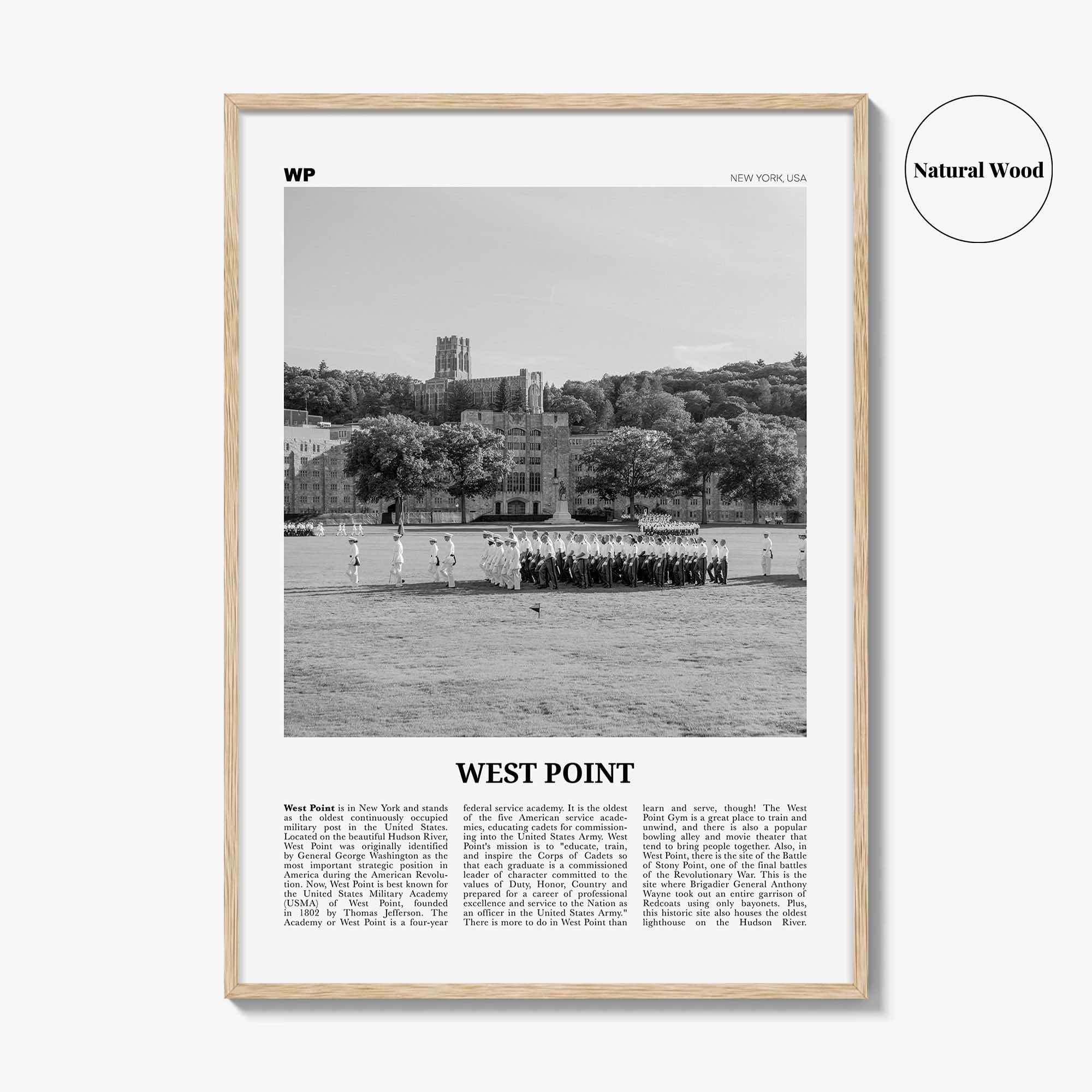 West Point Print Black and White, West Point Wall Art, West Point Poster, West Point Photo, West Point Map, West Point Wall Decor, New York