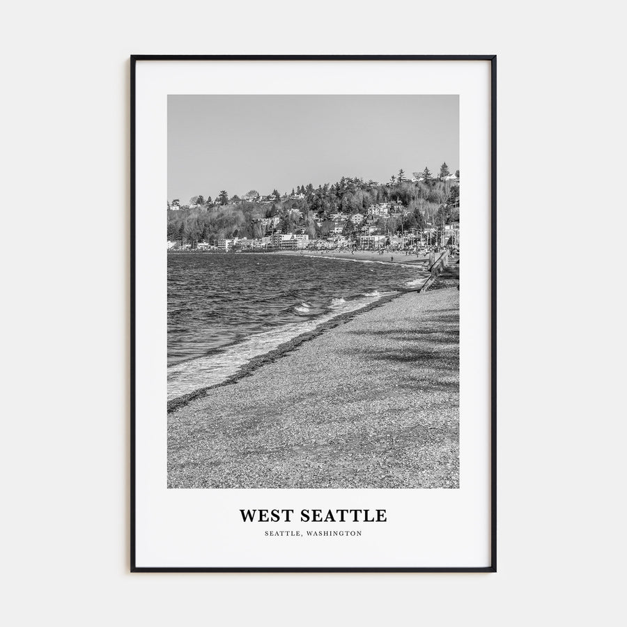 West Seattle Portrait B&W Poster