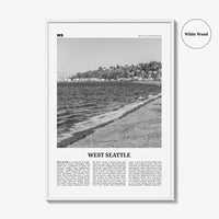 West Seattle Print Black and White, West Seattle Wall Art, West Seattle Poster, West Seattle Photo, West Seattle Décor, Washington, USA