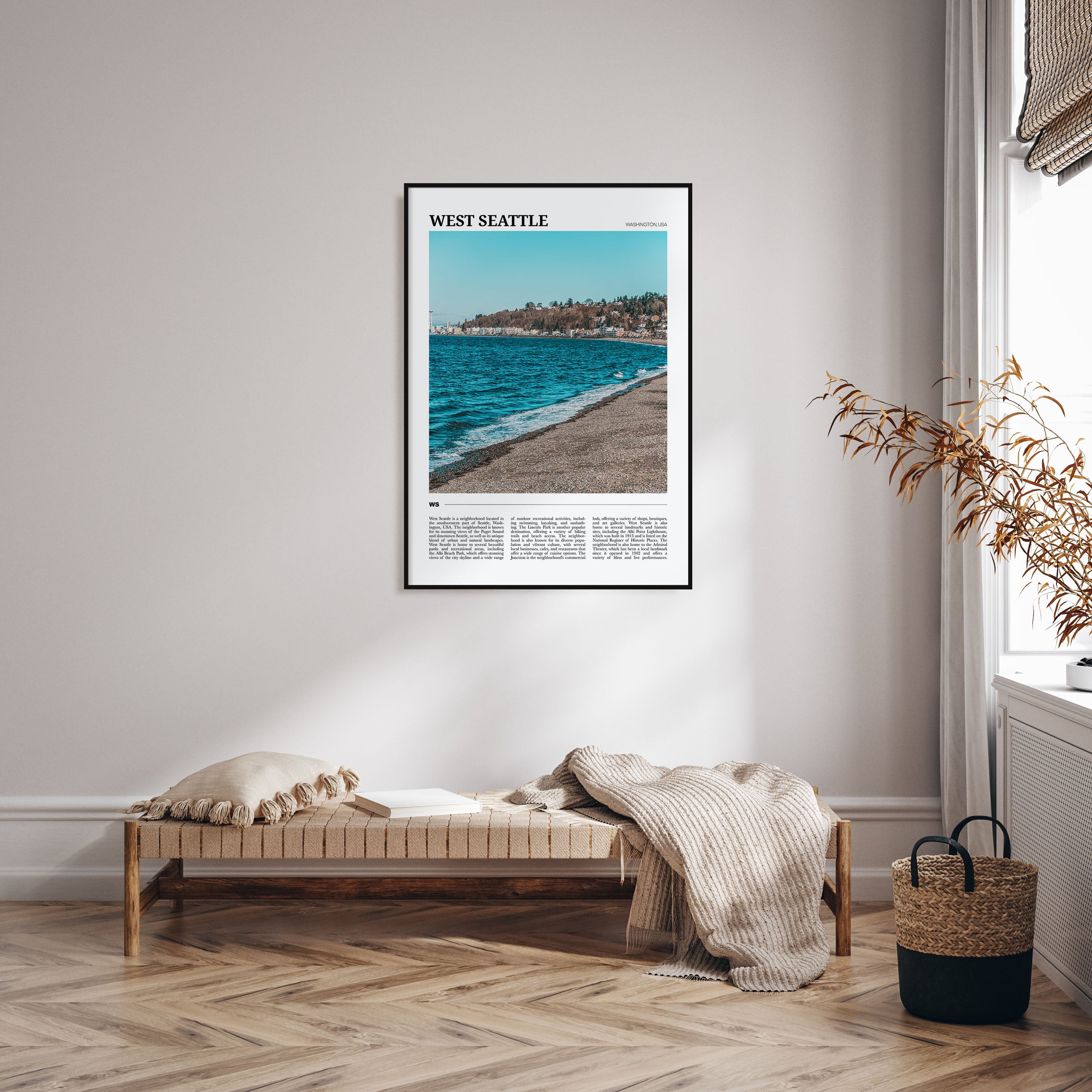 West Seattle Travel Color Poster