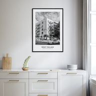 West Village Portrait B&W Poster