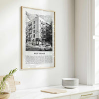 West Village Print Black and White, West Village Wall Art, West Village Poster, West Village Photo, West Village Wall Décor, New York, USA