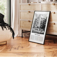 West Village Print Black and White, West Village Wall Art, West Village Poster, West Village Photo, West Village Wall Décor, New York, USA