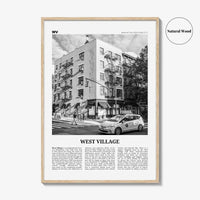 West Village Print Black and White, West Village Wall Art, West Village Poster, West Village Photo, West Village Wall Décor, New York, USA