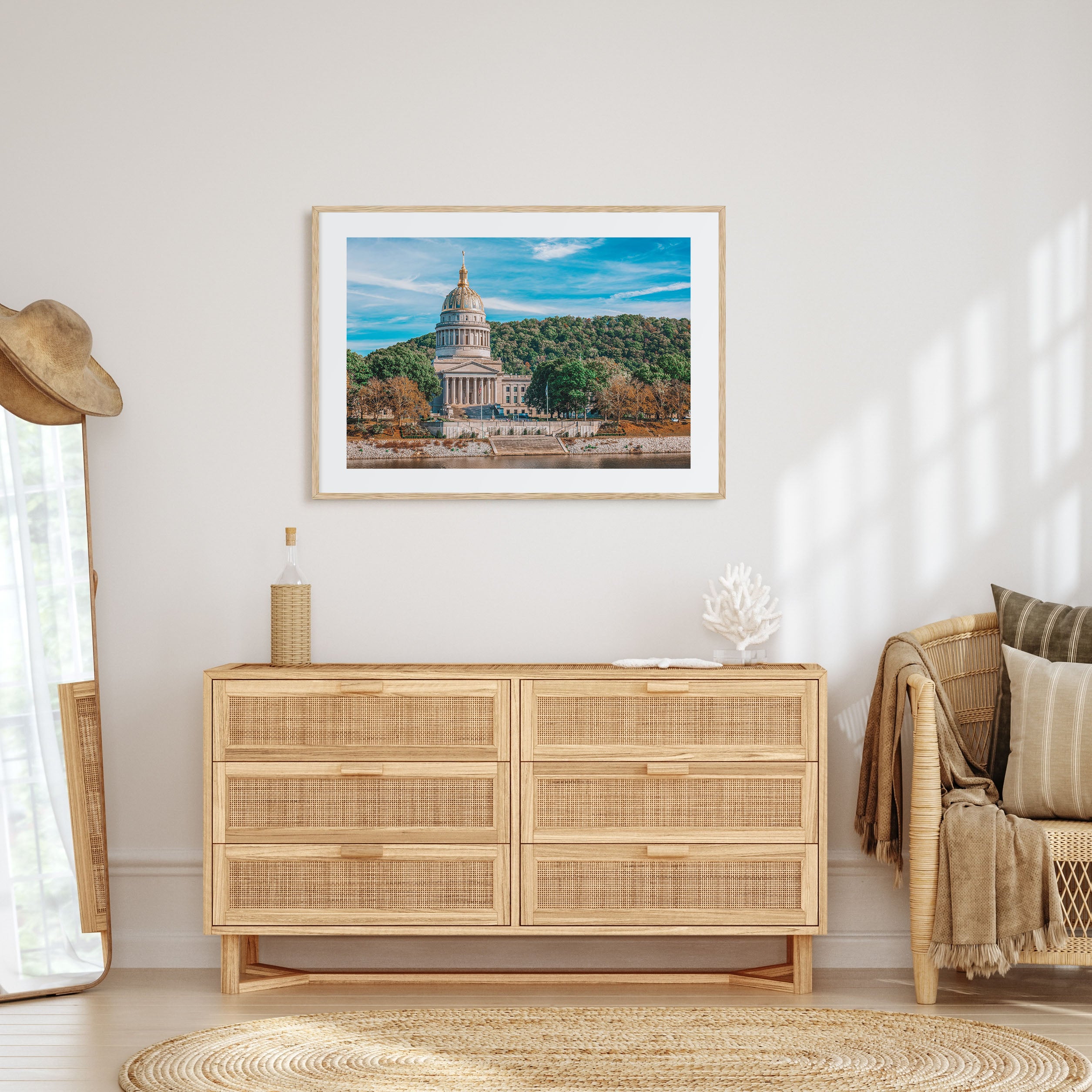 West Virginia Landscape Color Poster