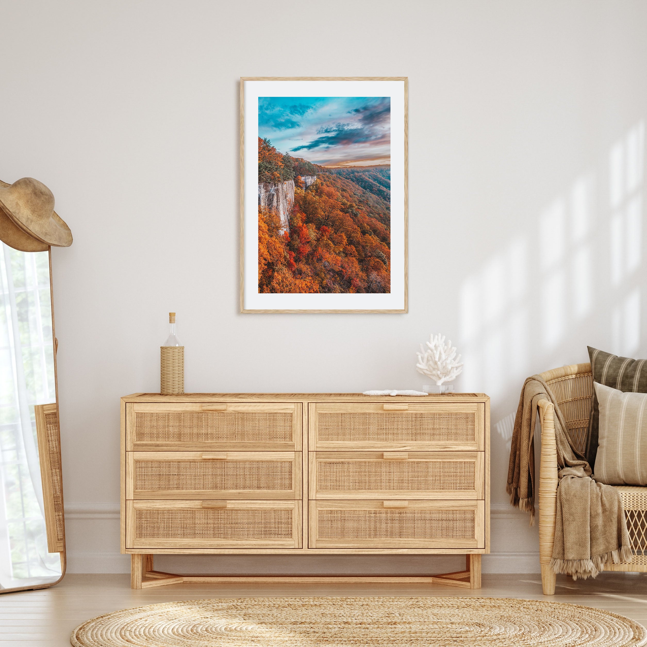 West Virginia Photo Color Poster