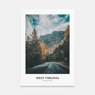 West Virginia Portrait Color Poster