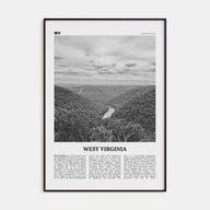 West Virginia Travel B&W No 1 Poster