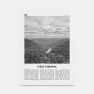 West Virginia Travel B&W No 1 Poster