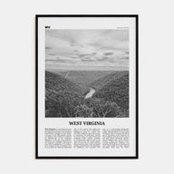 West Virginia Travel B&W No 1 Poster