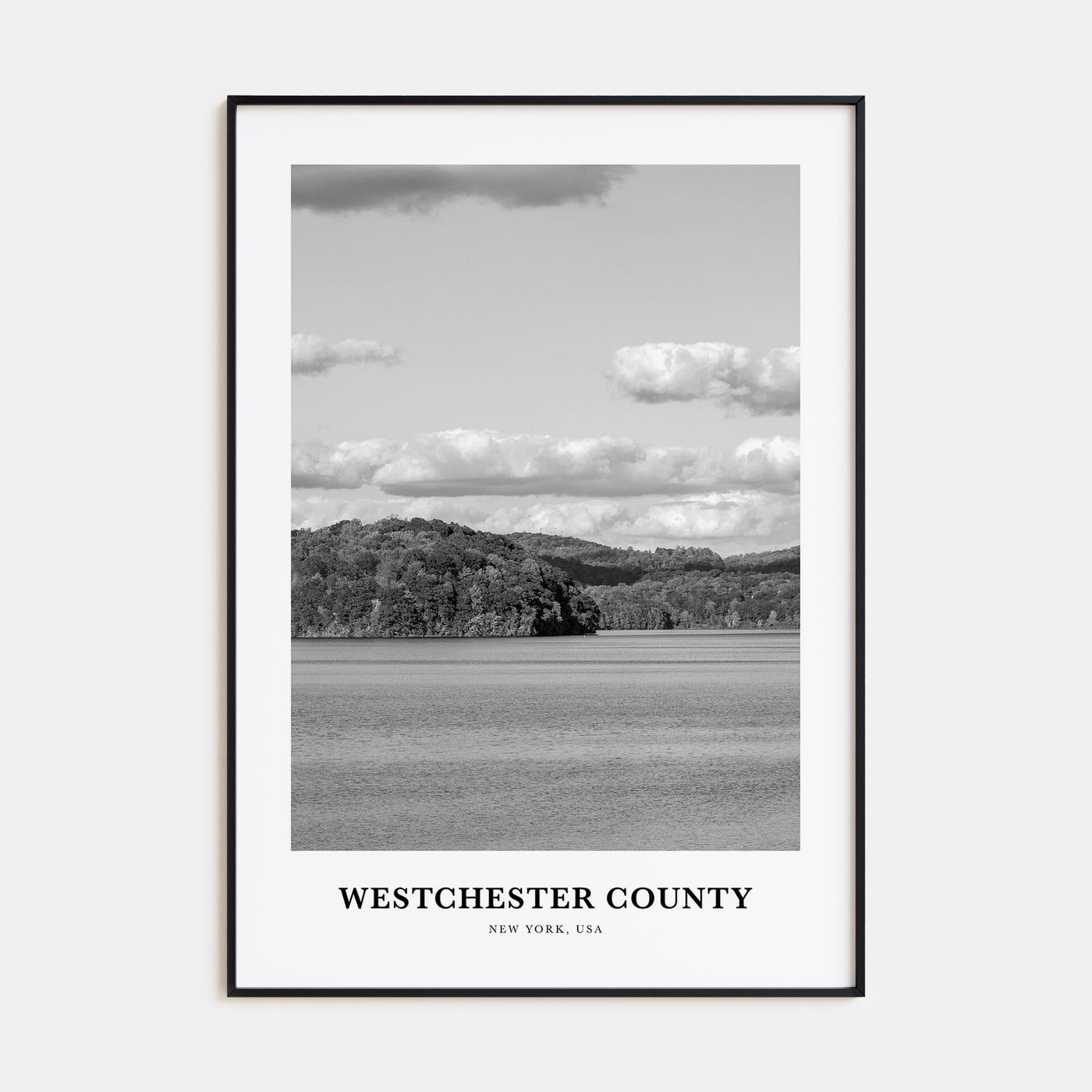 Westchester County Portrait B&W Poster