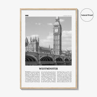 Westminster Print Black and White, Westminster Wall Art, Westminster Poster, Westminster Photo, Westminster Décor, London, England