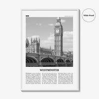 Westminster Print Black and White, Westminster Wall Art, Westminster Poster, Westminster Photo, Westminster Décor, London, England