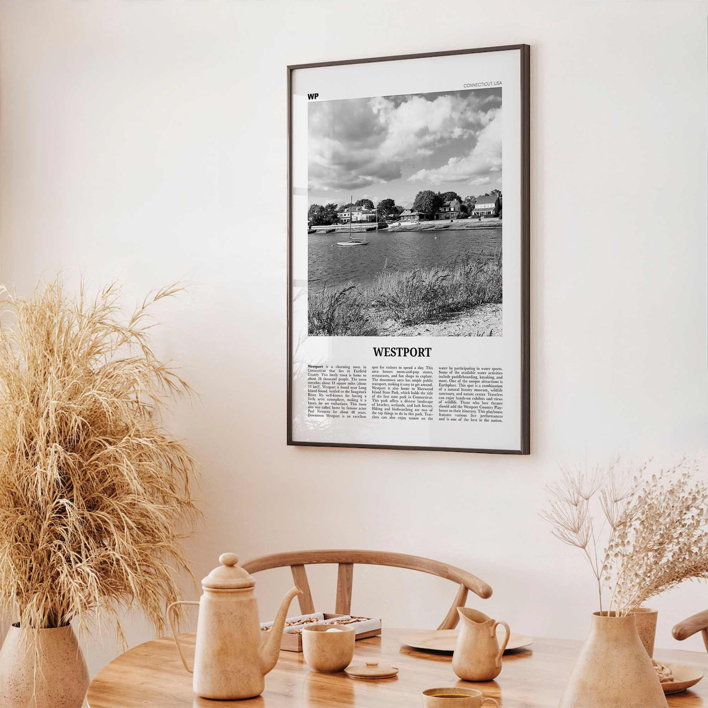 Westport Print Black and White Connecticut, Westport Wall Art, Westport Poster, Westport Photo, Westport Wall Décor, USA