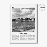 Westport Print Black and White Connecticut, Westport Wall Art, Westport Poster, Westport Photo, Westport Wall Décor, USA