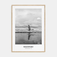 Westport, Washington Portrait B&W Poster