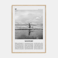 Westport, Washington Travel B&W Poster