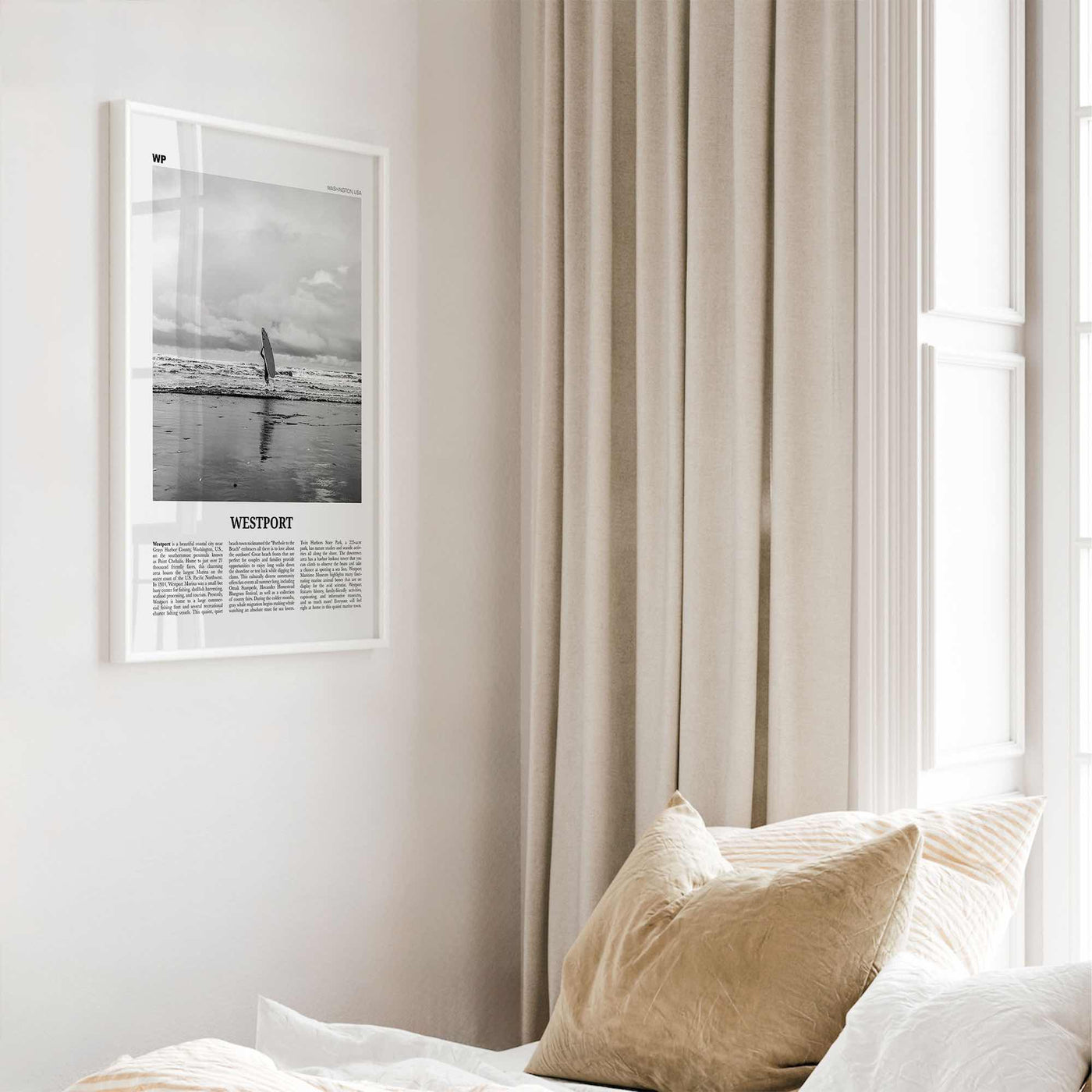 Westport Print Black and White Washington, Westport Wall Art, Westport Poster, Westport Photo, Westport Wall Décor, USA, United States