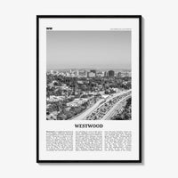 Westwood Print Black and White, Westwood Wall Art, Westwood Poster, Westwood Photo, Westwood Wall Décor, California, USA, United States