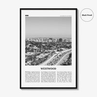 Westwood Print Black and White, Westwood Wall Art, Westwood Poster, Westwood Photo, Westwood Wall Décor, California, USA, United States